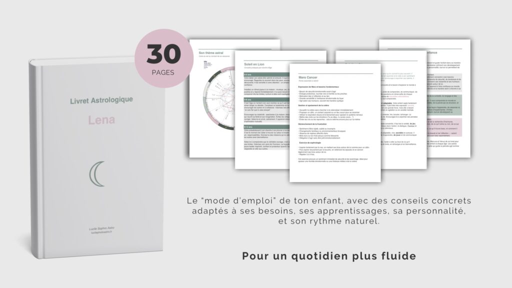 theme astral enfant, Astro Enfant, accompagnement parental, éducation positive, astrologie enfant, livret astrologie personnalisé