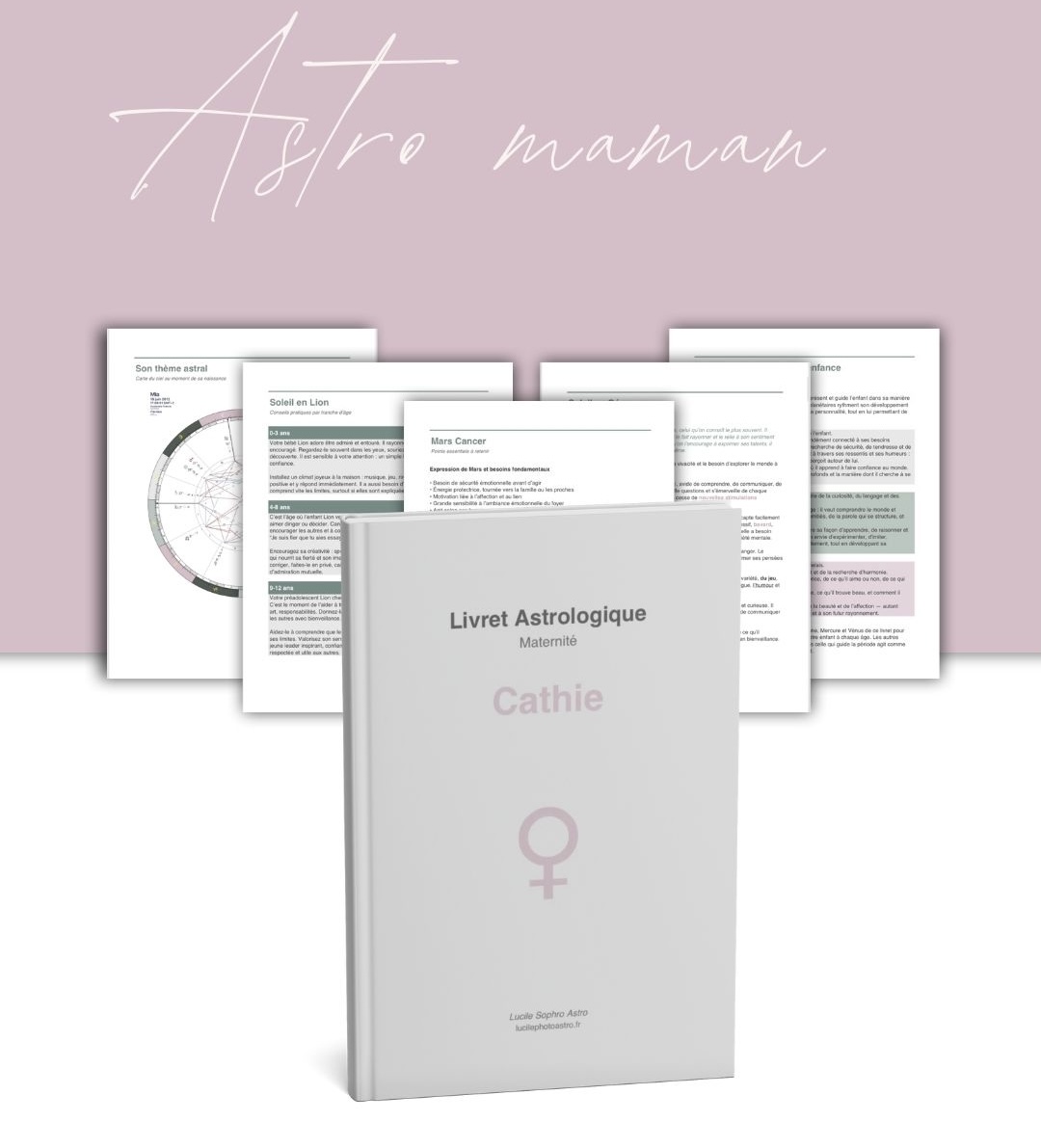 astrologie maman, thème astral, livret astrologie, accompagnement parental